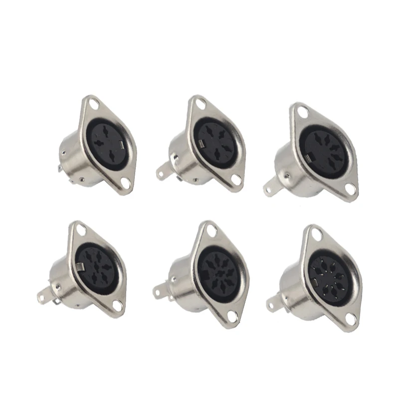 【20-5PCS】Terminal 3/4/5/6/7/8P Pin/Core Midi Male Connector Female Connector Plug Computer Large Keyboard Mouse Socket Din