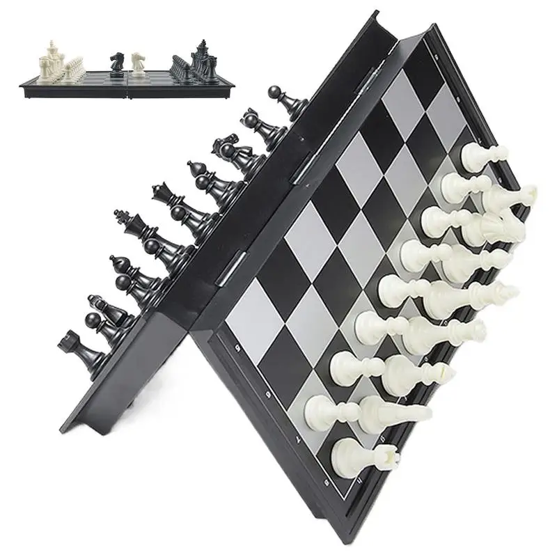 

Магнитные шахматы, магнитные шахматы, семейная ночная развивающая игровая доска для детей и взрослых, портативная обучающая деятельность для дома