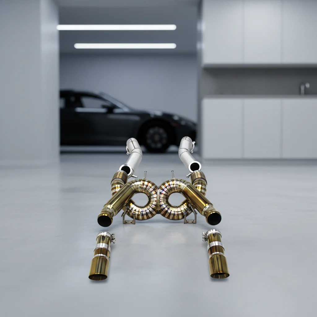 

Custom SS304 Header Downpipe Titanium Catback Muffler For Mclaren 720s 4.0 2017-2019 Supersport Street Car Full Exhaust System