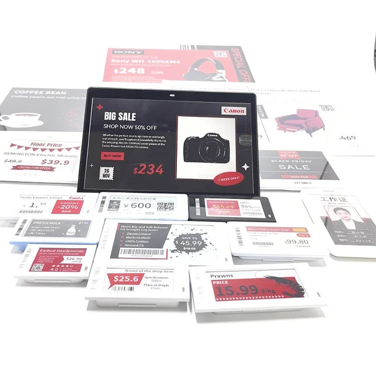 Digitaal planklabel E-inkt prijskaartje Elektronisch planklabel met SDK/ API