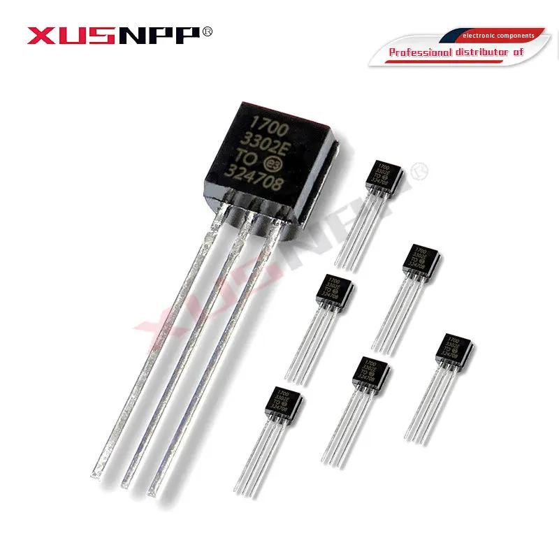 10PCS MCP1700-3302E/TO TO-92 MCP1700 1700-3302E TO92 MCP1700-3302E Fixed LDO Voltage Regulator