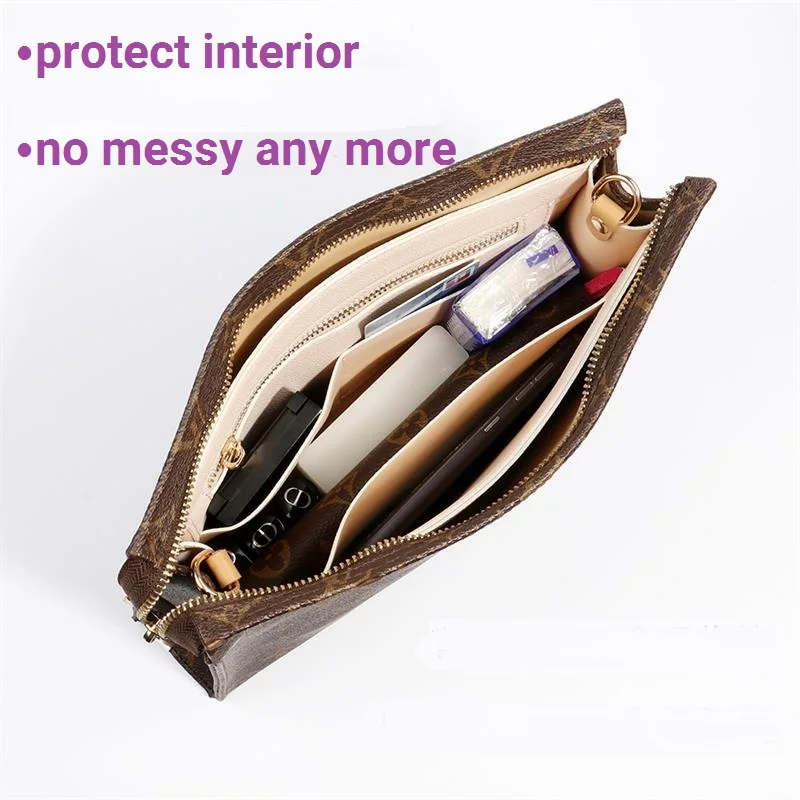 【Only Sale Inner Bag】Bag Organizer Insert For Lv Toiletry Pouch 15 19 26 Organiser Divider Shaper Protector Compartment