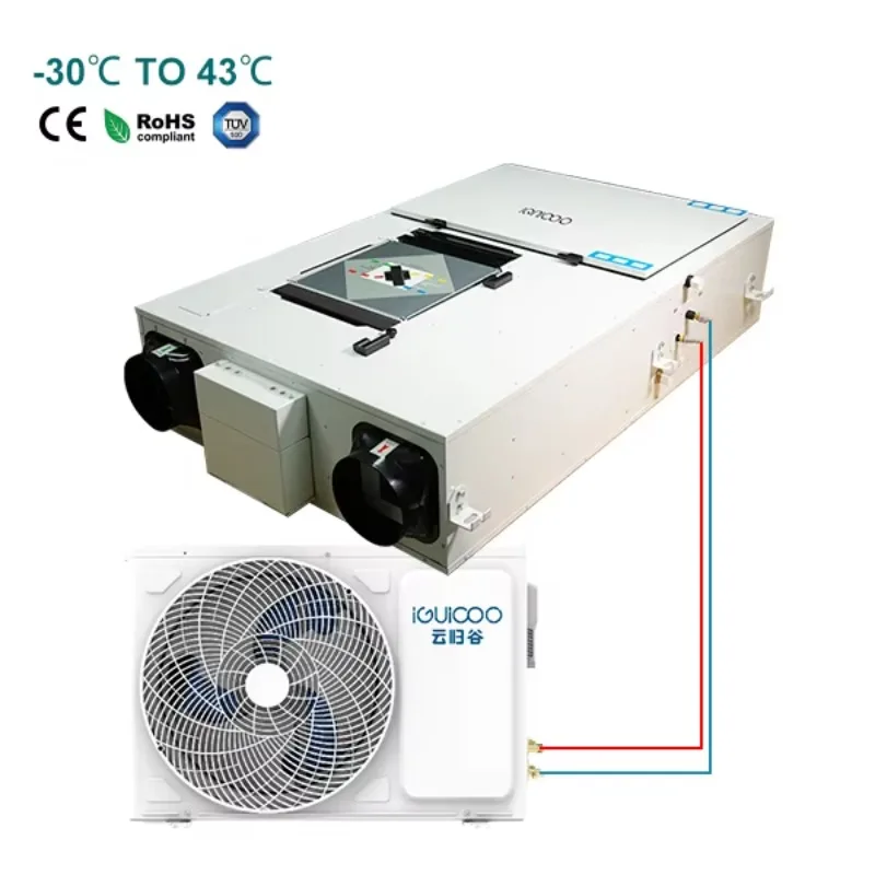 Wifi Recuperator Ventilation Heat Pump Recuperator Precool And Preheat Intelligent Control