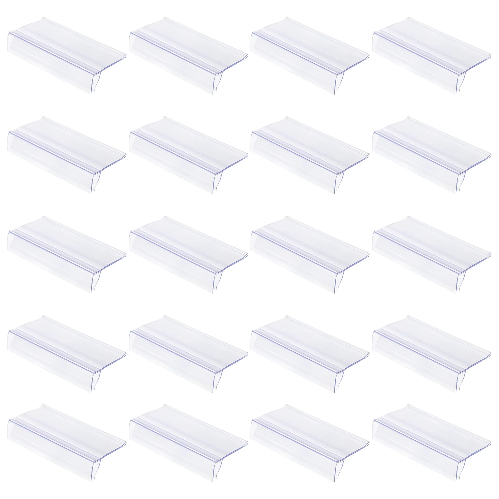 30 Pcs Labels Price Tag Small Storage Bins Supermarket Transparent Plastic Sign