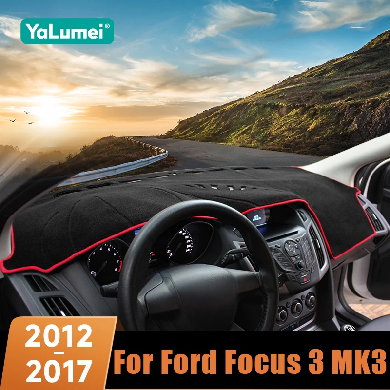 

For Ford Focus 3 MK3 2012 2013 2014 2015 2016 2017 Car Dashboard Cover Sun Shade Mats Instrument Panel Anti-Glare Carpets