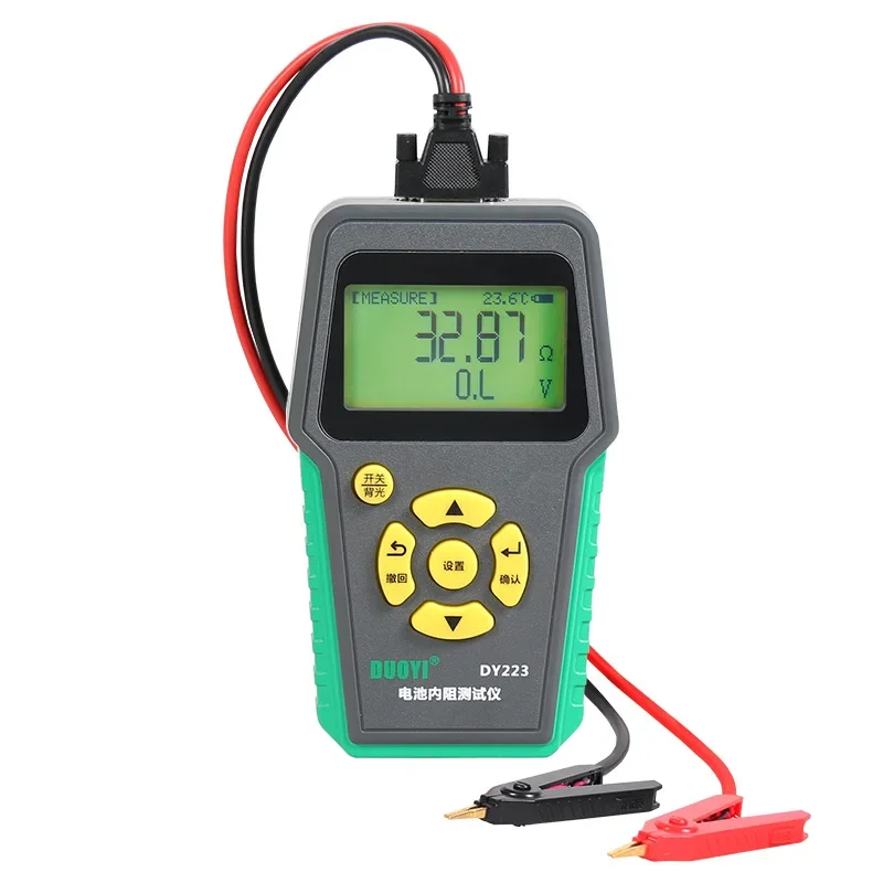 

DUOYI DY223 Lithium Battery Internal Resistance Tester Voltage Automobile Diagnosis Instrument Digital Car Battery Analyzer