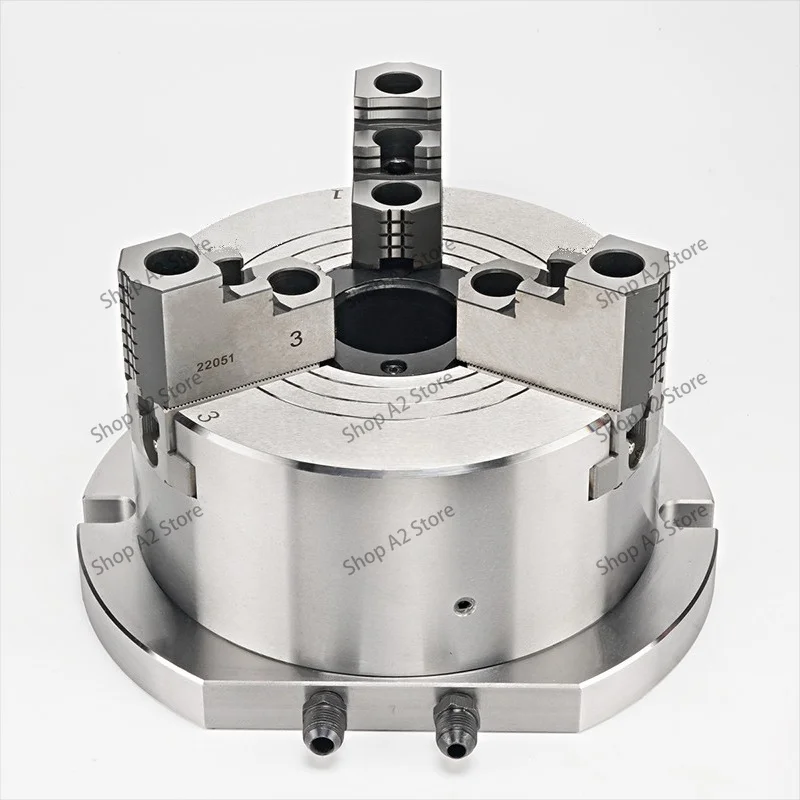 Vertical Hydraulic Power Chuck 3 Jaw High Speed Hard Jaw High Precision CNC Lathe Turning Tool
