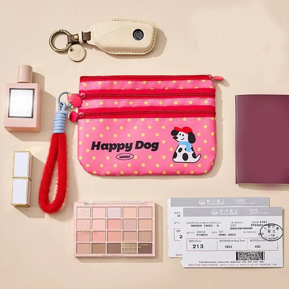 

with Hanging Rope Document Organizing Bag High-capacity Multi-layer ID Card Storage Bag Dog Pattern Airplane Check-in