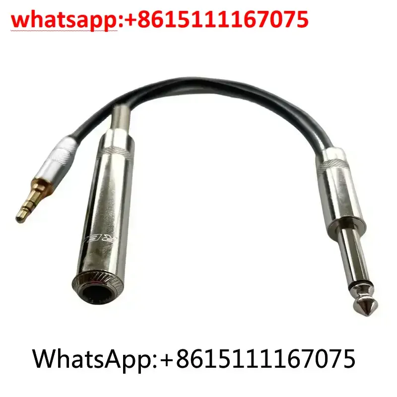 Upgraded Boeing Fixed-wing Cockpit ATC Voice Recording Cable, 6.35mm to 3.5mm Aviation Communication Dialogue Audio Wire