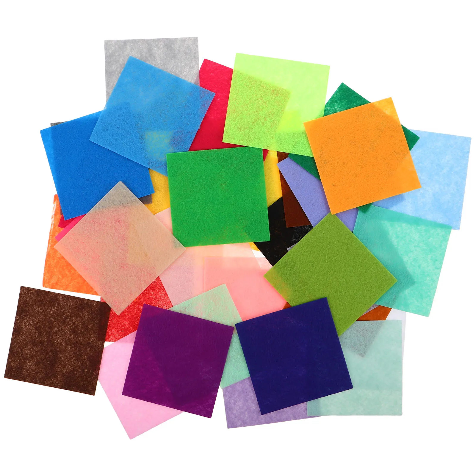 

120Pcs Kids Felt Fabric Squares Soft Assorted Colors 10x10cm Craft Sheets for DIY Sewing Patchwork and Art Projects