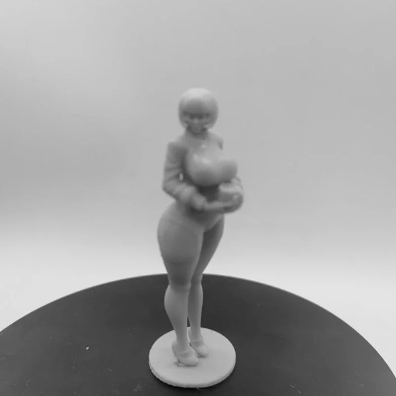 1/24 Scale 75mm Vertical Height Big Breasts and Fat Buttocks Resin Figure Assemble Model Kit Unassembled Unpainted Figurines Toy