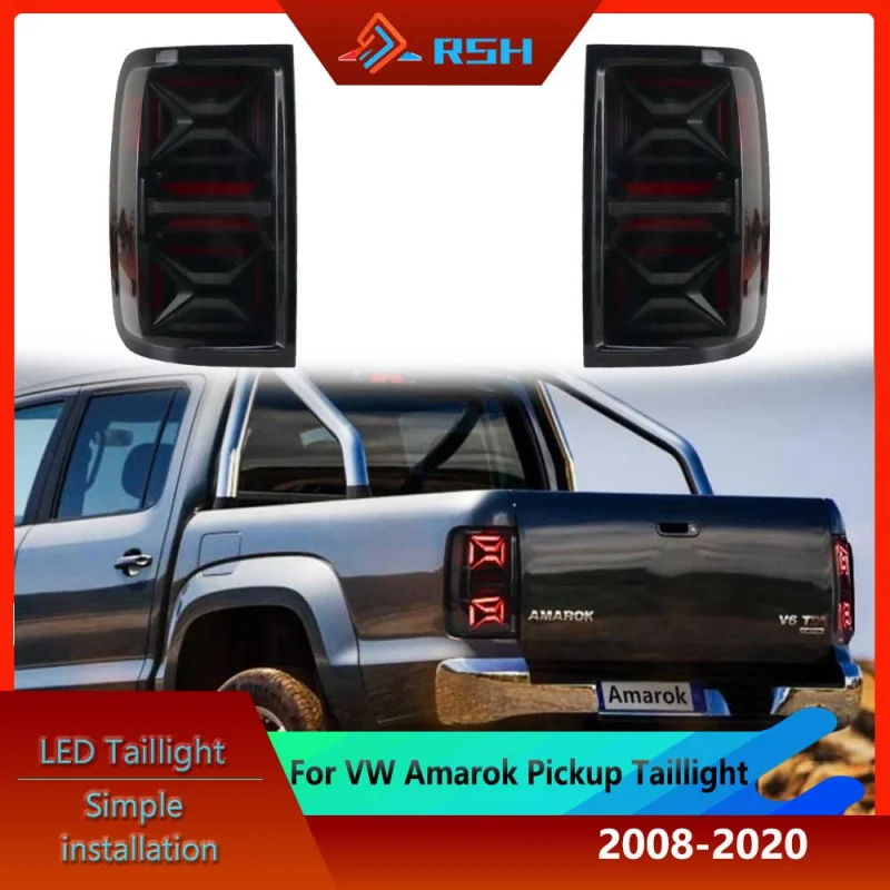 

Светодиодный задний фонарь в сборе для VW Volkswagen Amarok Pickup 2008-2020 с указателем поворота, стоп-сигнал заднего хода, аксессуары Plug and Play