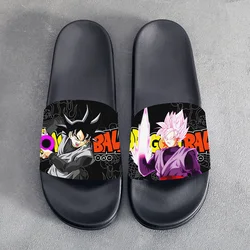 Sandali estivi pantofole Anime Dragon Ball Goku pantofole Cosplay nere scarpe da cartone animato per uomo donna Unisex regalo di Halloween