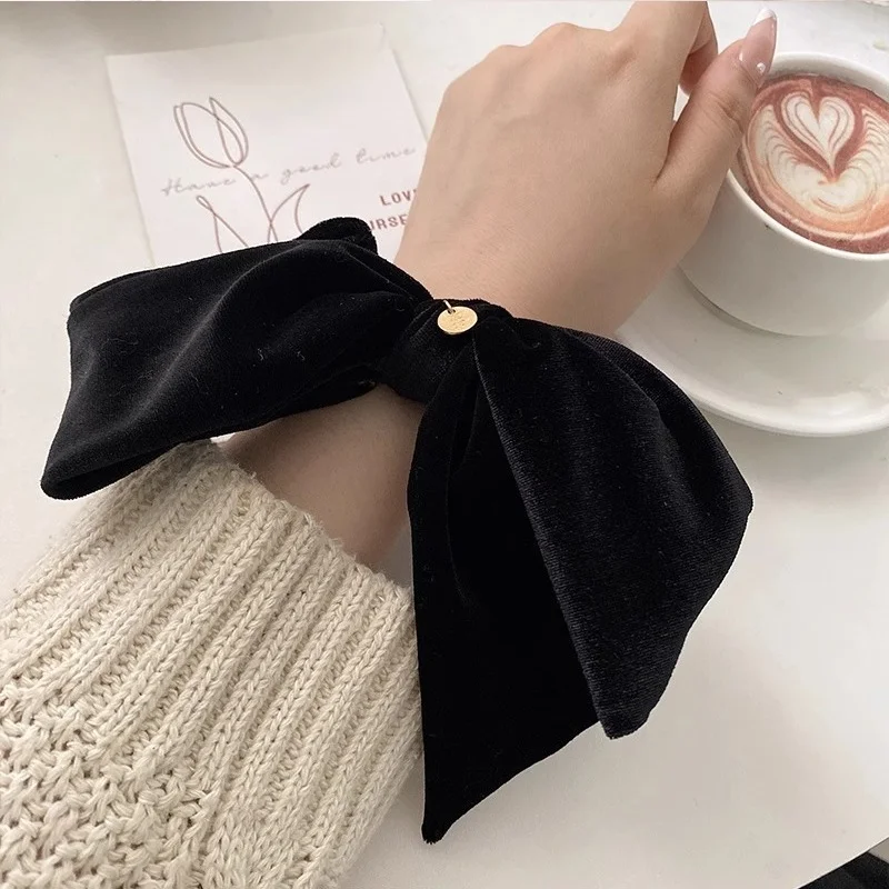 1/3Pcs New Elegant Velvet Bow Large Hair Band Hair Tie for Women in Autumn and Winter, Simple and Charming, for Tying Hair, Velv