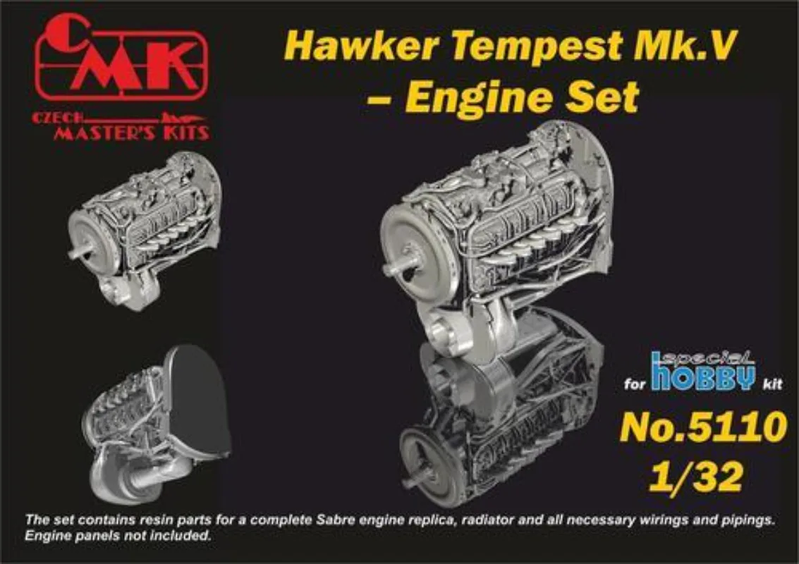 CMK 5110 1:32 Hawker Tempest Mk.V Resin Engine Set for Special Hobby Kit