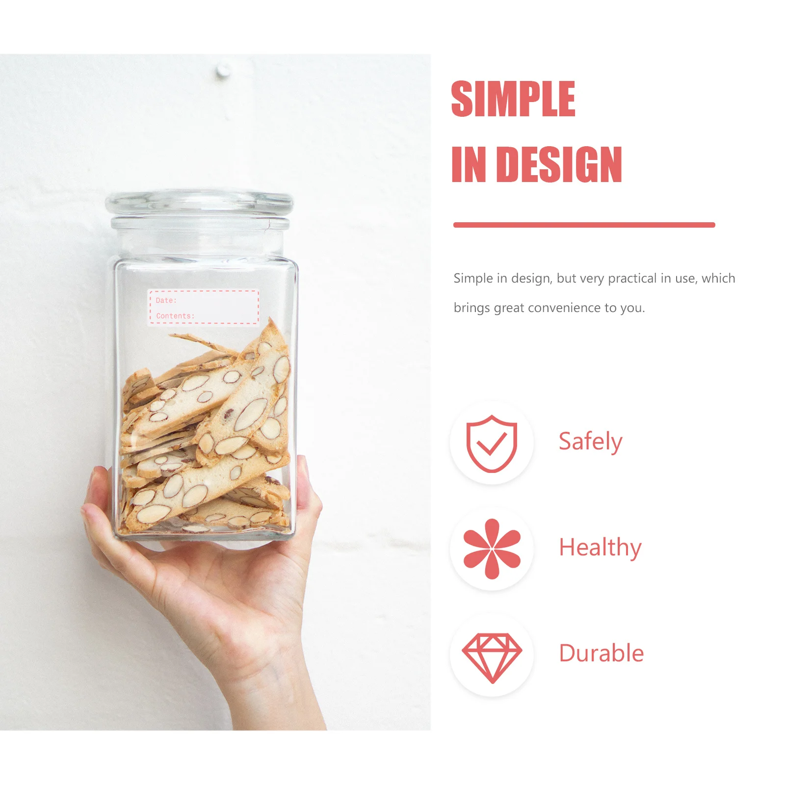 

1 Roll Food Storage Labels Writeable Removable No Residue Freezer Safe For Jars Cans Bottles Pantry Organization Kitchen Label