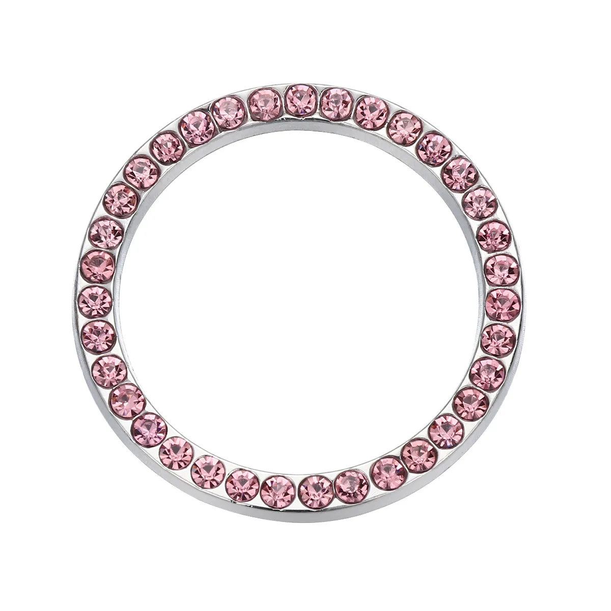 

Crystal Rhinestone Car Engine Start Stop Button Ring Luxury Bling Decor for Push Button Ac Knob Radio Stick Auto Interior