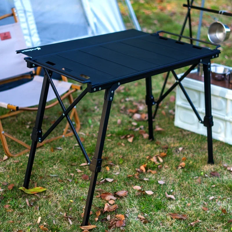 Mesa de barbacoa de Picnic ajustable para acampar, mesa de cocina móvil IGT, mesa plegable de aleación de aluminio para exteriores, portátil, nuevo