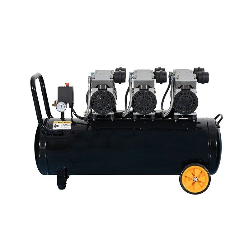 Silent air compressor, woodworking machinery, air compressor