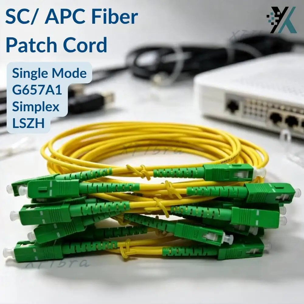 Image of 10 Stück/Beutel SCAPC Singlemode Simplex Patchkabel 3,0mm G657A1 LSZH FTTH Telekom Glasfaser-Verbindungskabel SC/APC 0,5M 1M 2M 3M 5M