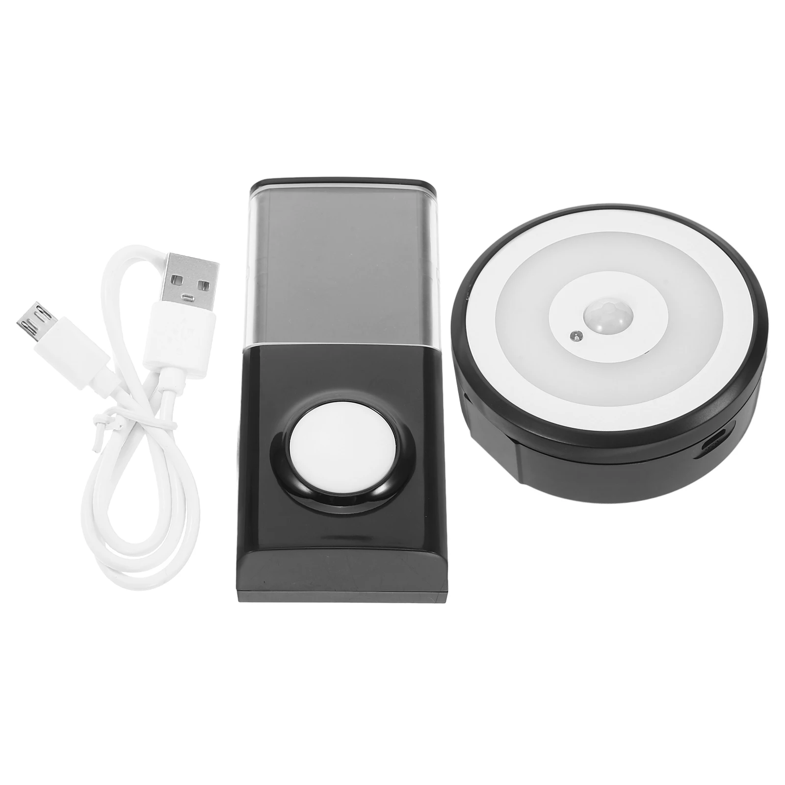 Smart Doorbell USB Wireless Practical Indoor Black Plastic Intelligent Electronic Home Security Video Durable