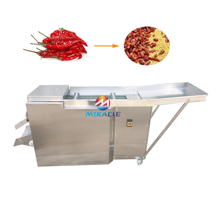 

High Performance Chili Cutter Seeds Remove Machine Pepper Seed Separator Chilli Seed Extractor