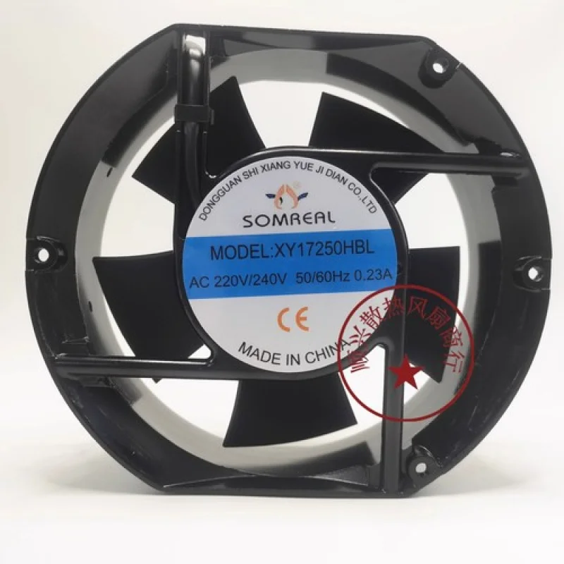 

Y FOR SOMREAL XY17250HBL AC220V-240V 0.23A 172*51MM Axial Cooling Fan