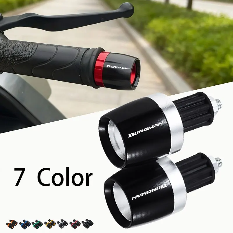 

For Suzuki BURGMAN 650 400 125 200 250 AN650 AN400 AN125 AN200 2026 Motorcycle Handlebar Grips Ends Handle Bar Cap End Plug