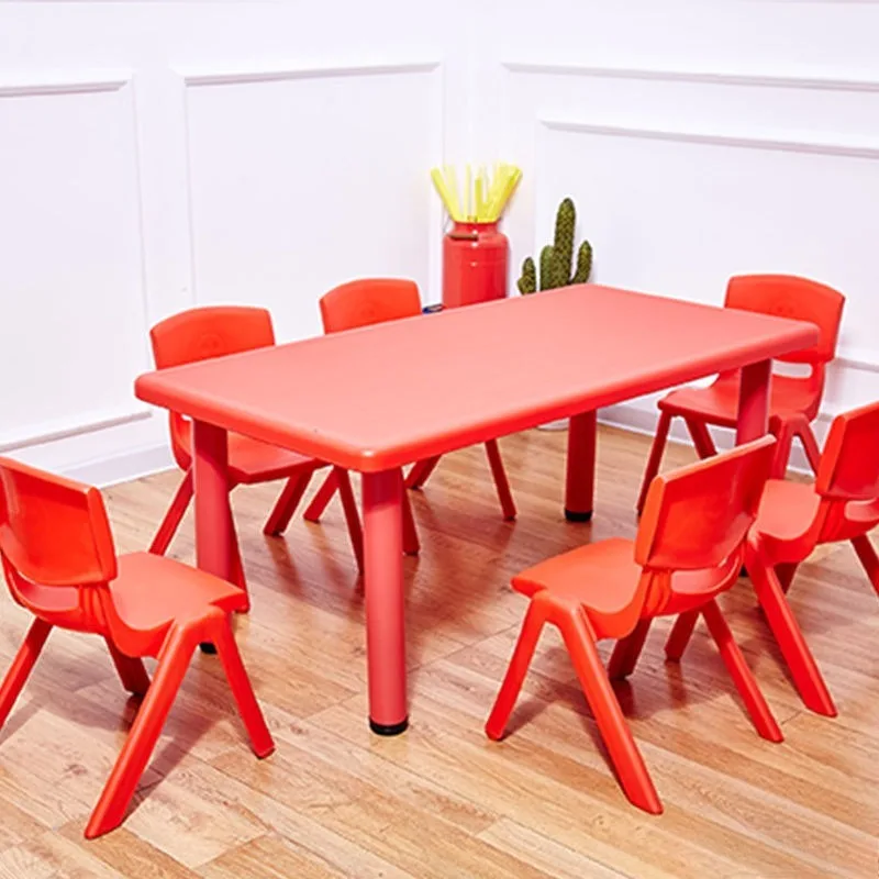 Baby children's study table kindergarten table plastic rectangular children