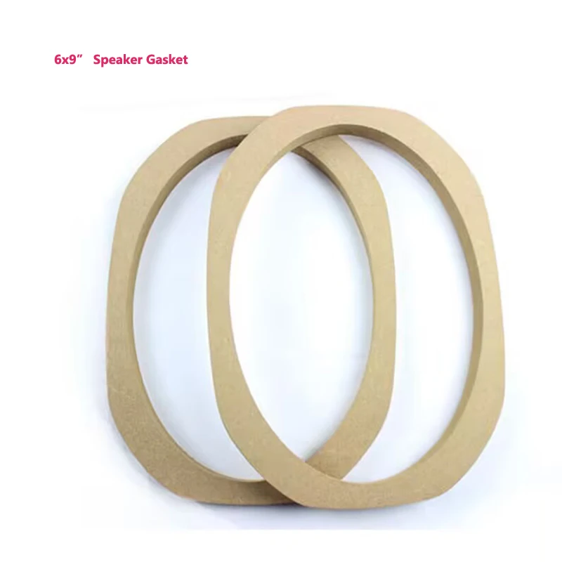 2pcs /Lot  6x9 Inch Coaxial Speaker Wood Pad Car Audio MDF Gasket Flat Conversion Bracket