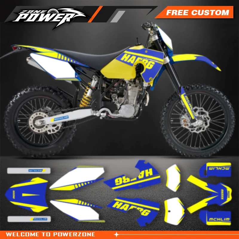 

Powerzone Graphics Background Decals for Husaberg 2006 2007 2008 Custom Team Motorcycle Stickers Kits