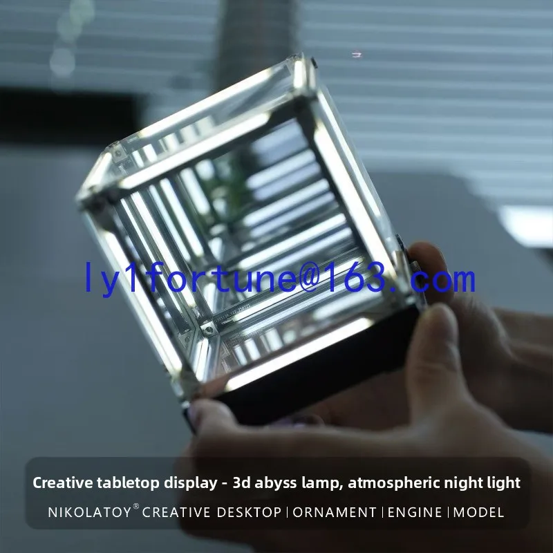 Infinite abyss mirror lasagna mirror light box creative led module infinite extension model toy