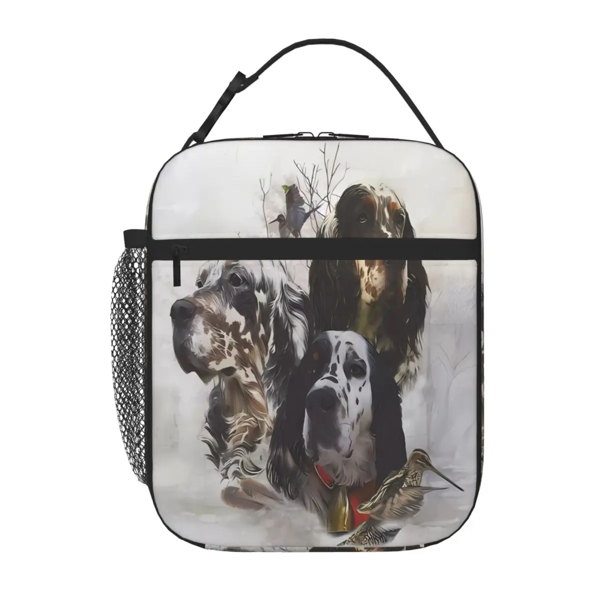 Bestselling English Setter , Woodcock Hunting Season Multi Pocket Snack Bag Lake Picnic Compact Lunch Bag