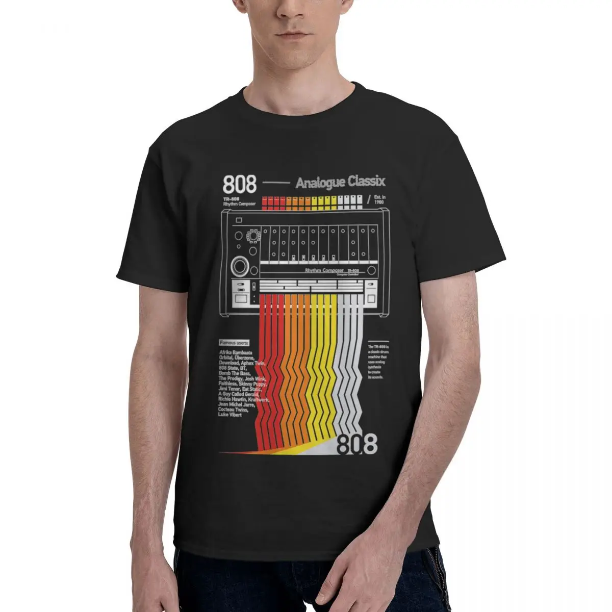 Men Women T Shirt Roland TR-808 TR 808 Musical T Shirt Fashion Pure Cotton Vintage Classic O-Neck T Shirt Large Size T Shirt