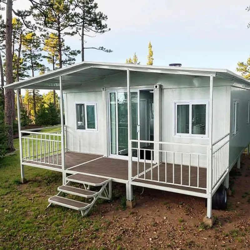 قم بتخصيص حاوية الشحن القابلة للطي 74 M2 Prefab Home 3 غرف نوم Opvouwbaar House للخارجية #1