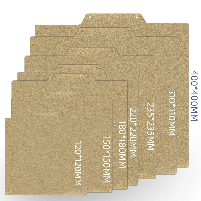 

ENERGETIC Qidi Plus 4 Ender 3 CR10 SW-X1 Сборная пластина 235/120/310/400/220 мм Двусторонний лист пружинной стали Текстурированная платформа PEI