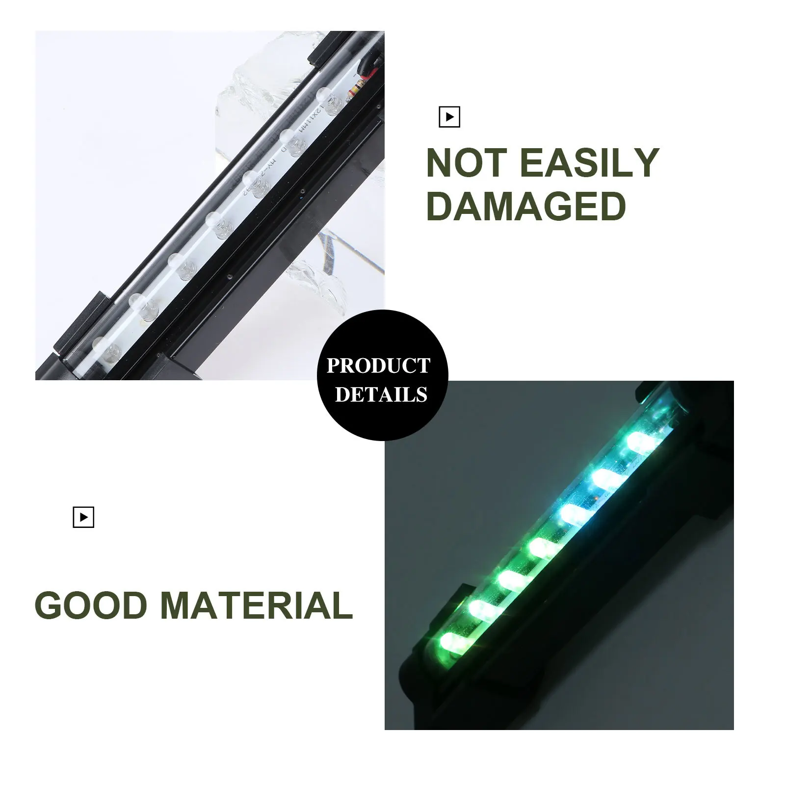 بطيئة وامض حوض السمك فقاعة مصباح LED مصباح الغوص - 15 أسود الولايات المتحدة التوصيل خزان الأسماك ضوء LED حوض السمك الخفيفة #4