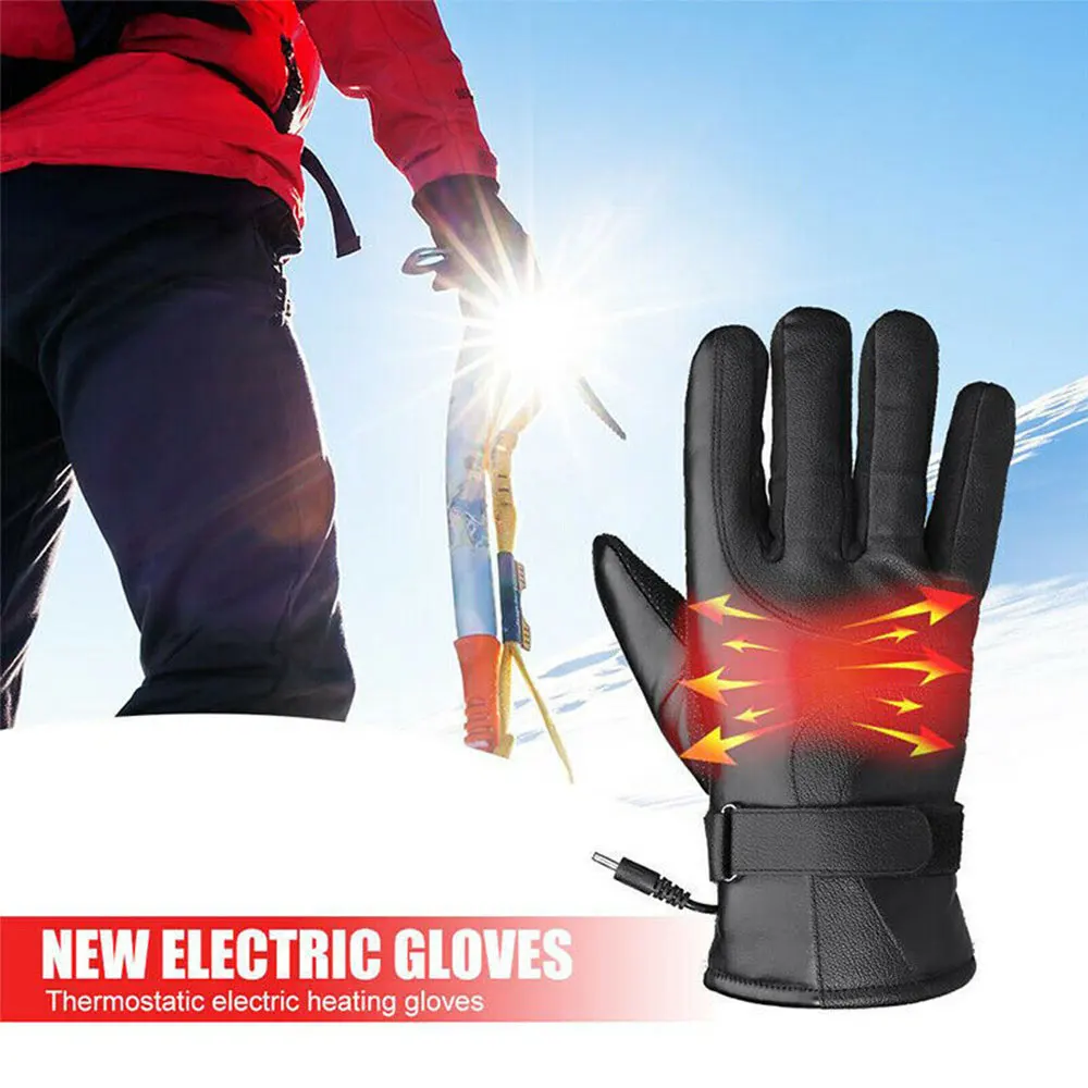 D2 Hand Warmers Gloves Motorcycle Winter Moto Heated Gloves Warm Waterproof Heating Thermal Gloves Snowmobile USB Heated Gloves