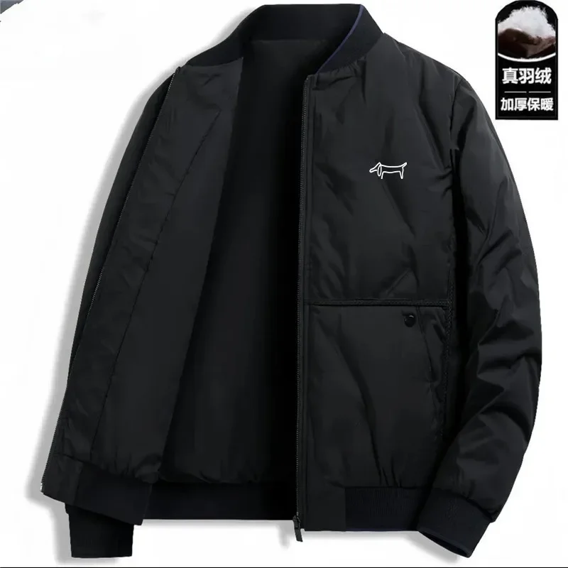 Men Golf Wear Winter New High Quality Thick  warm cotton jacket Windbreaker Short Padded Winter cotton coat 2024 men golf wear