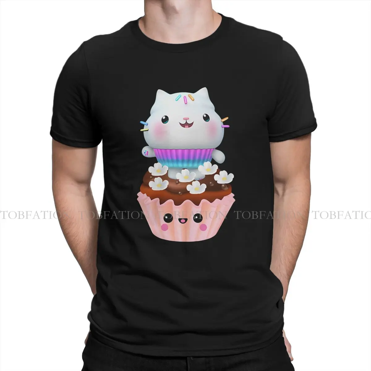 Kids Sprinkle Party Ideas Graphic TShirt Gabby's Dollhouse Printing Tops Leisure T Shirt Men