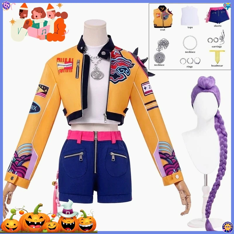 2026 KPop رومي تأثيري حلي شعر مستعار النساء الفتيات هالوين عيد الميلاد كرنفال كوميك كون حفلة لعب الأدوار وتتسابق