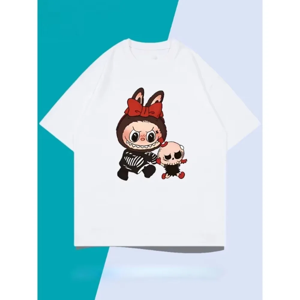 

2025 new short-sleeved T-shirt summer loose cotton top fashion couple casual versatile fashion animation T-shirt