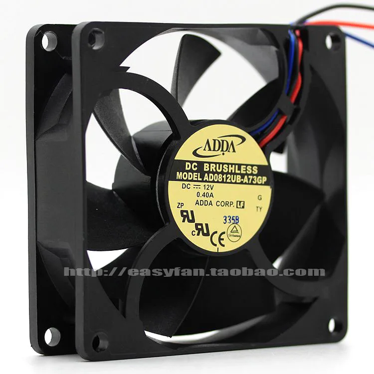 JFG For ADDA AD0812UB-A73GP 8025 12V 0.4A Cooling Fan