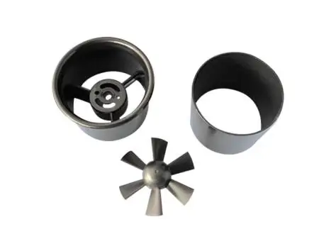 JFtech 55mm Duct Fan Unit 6-Blade 6Blades Propeller Kit Set without motors for 500g RC Ducted Fan EDF Jet Aircraft Airplane