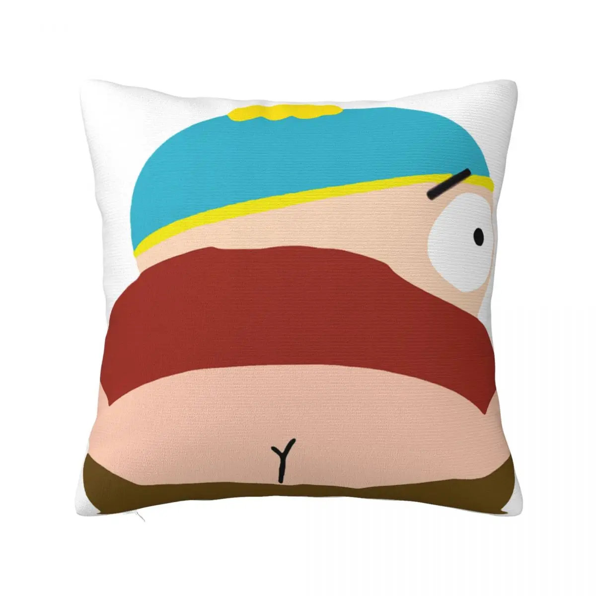 Eric Cartman Cartoon Kiss My Ass Pillow Case Cover Summer Living Room Cushions Cover Accessories For Home Decor Square Pillow