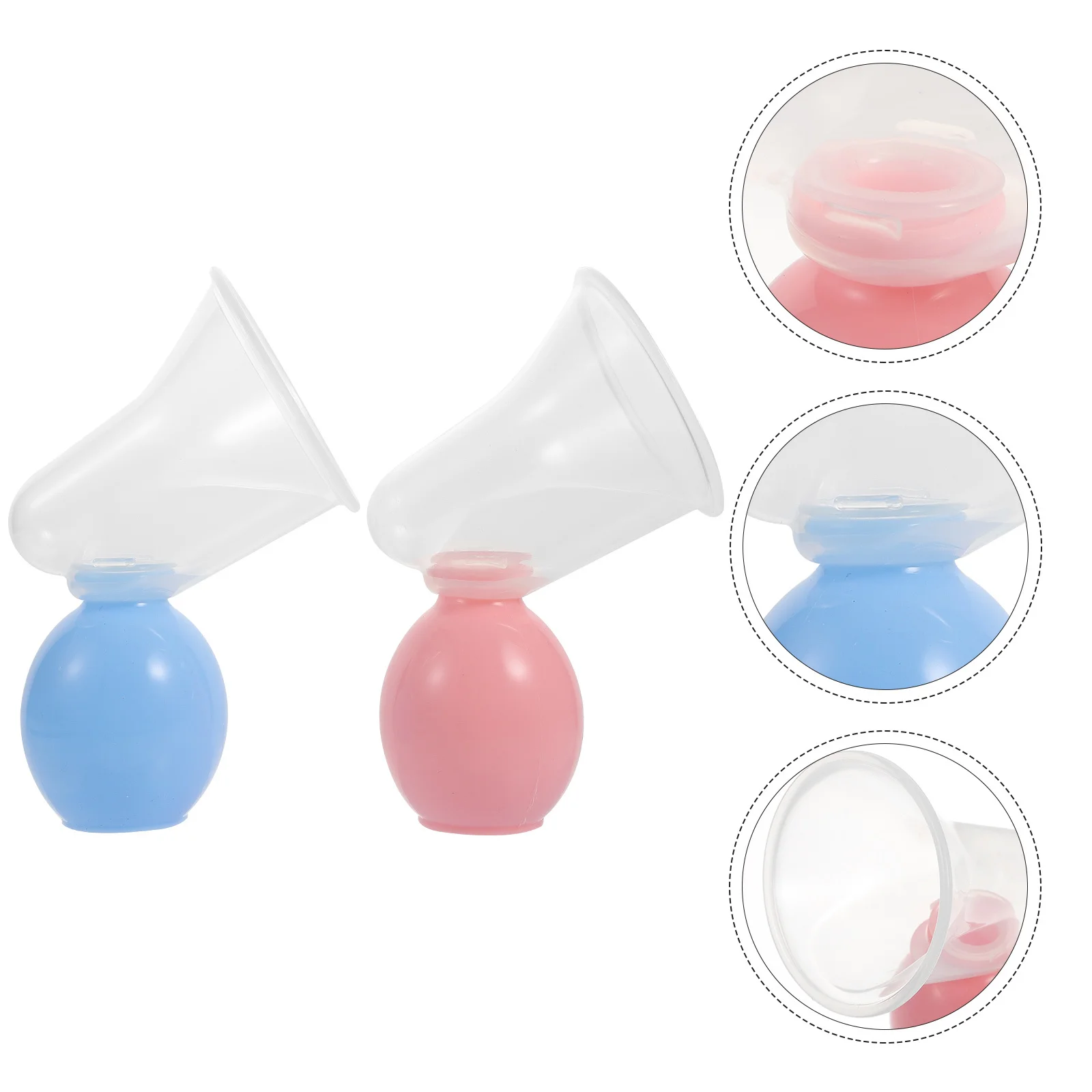 

2 комплекта ручного насоса для грудного молока, мягкий чехол для трубы, принадлежности для грудного вскармливания, портативный новый подарок для мамы