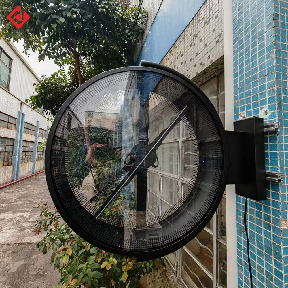 Stereo Two Blades 50cm LED Holographic Fan Hologram Projector High Tech Equipment Display Holographic 3D Fan