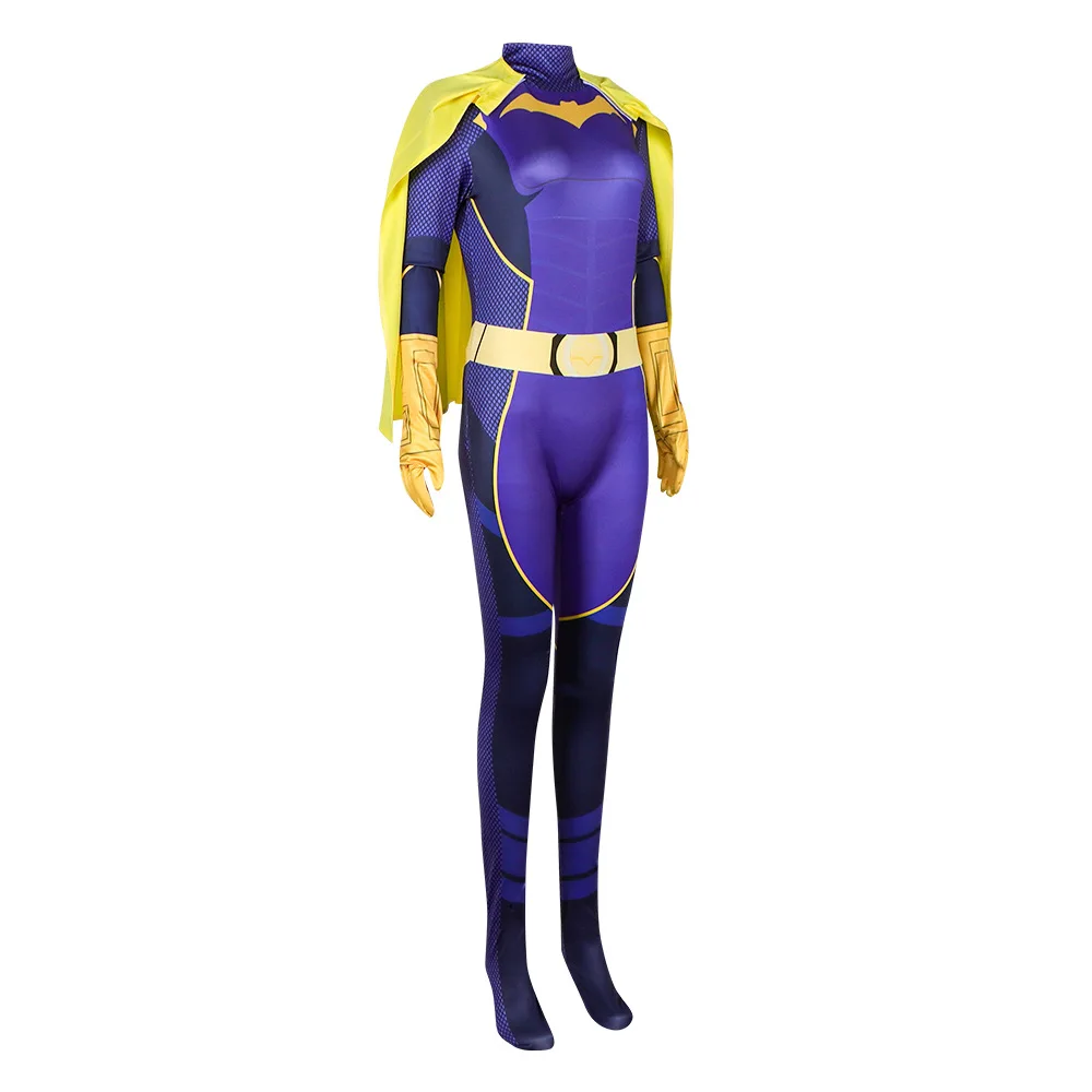 

Gotham Knights Women’s Cosplay Costume Skin-Tight Jumpsuit Outfit Game Character Role Play Suit Perfect for Halloween Stage