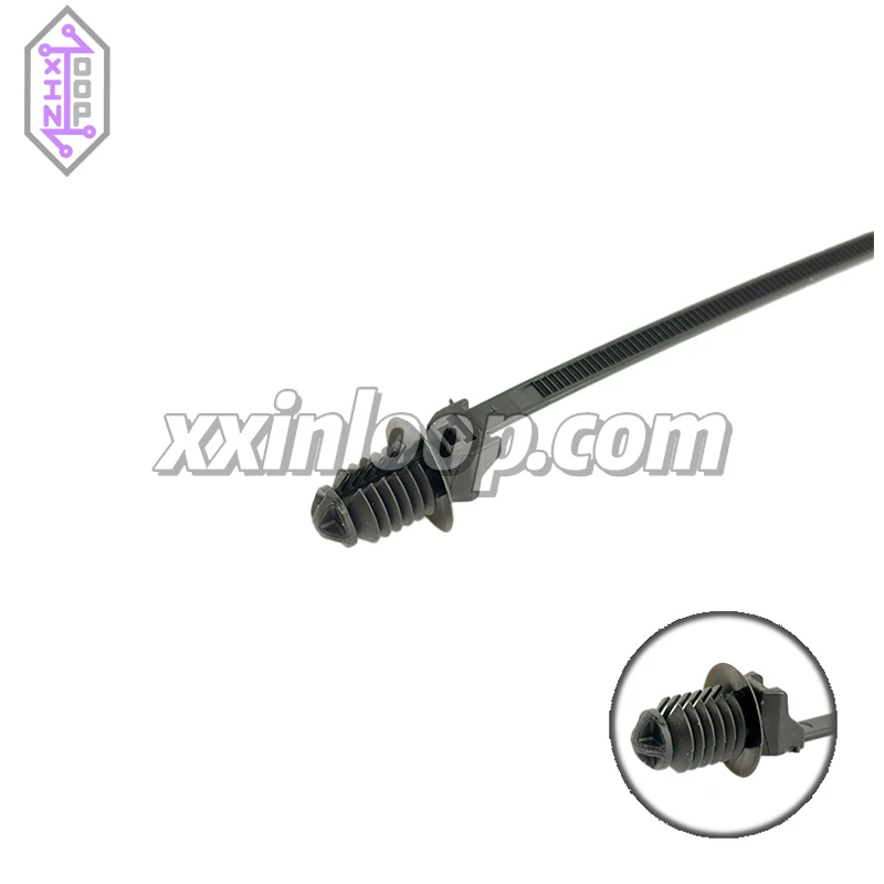 157‐00280 Кабельная стяжка с круглым отверстием Fir Tree, 170 мм, 4,7 мм, с диском, отверстие до 45 мм, панель 8,8-9,2 мм