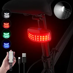 Bike Taillight 200 Lumens Bicycle Lamp with Red White Green Blue 4 Colors Sports LED USB Rechargeable High Intensity Waterproof